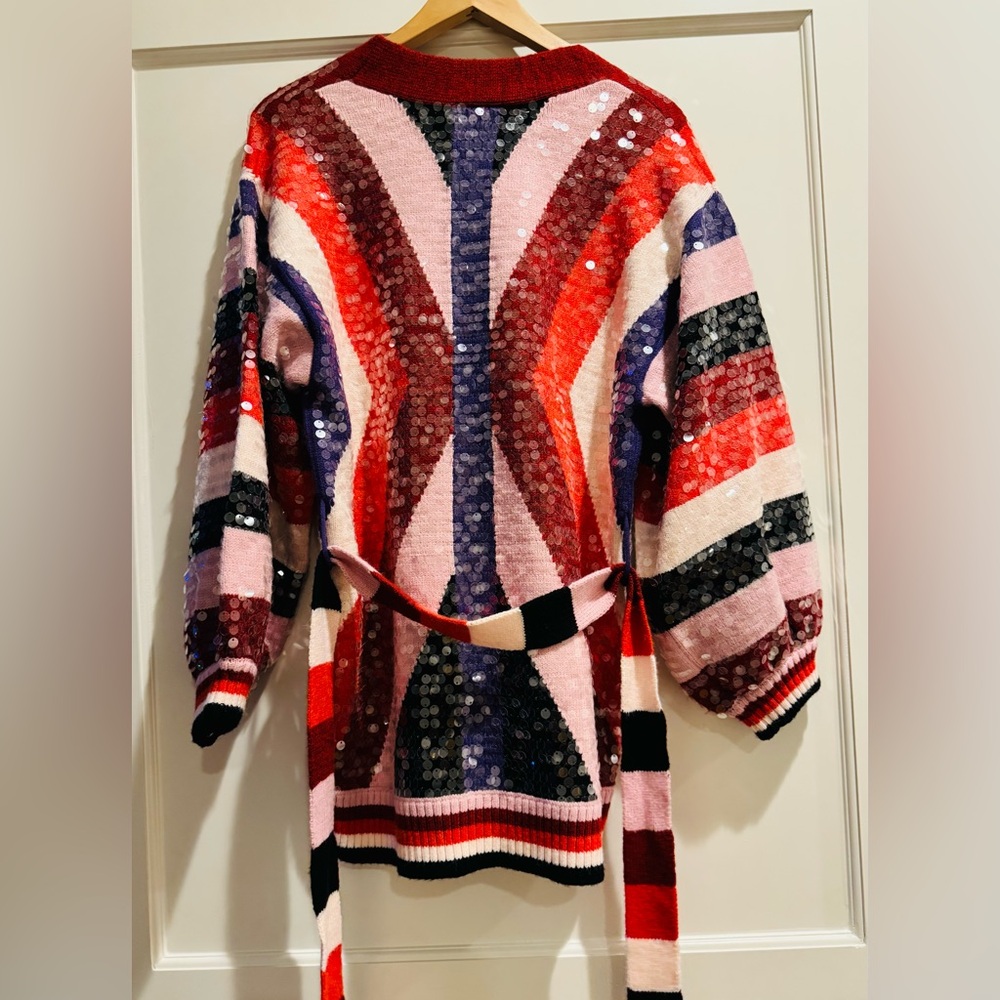 Farm Rio Colorful Sequin Cardigan - Picture 5 of 6